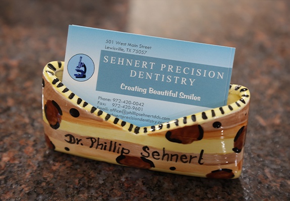 Sehnert Precision Dentistry business cards